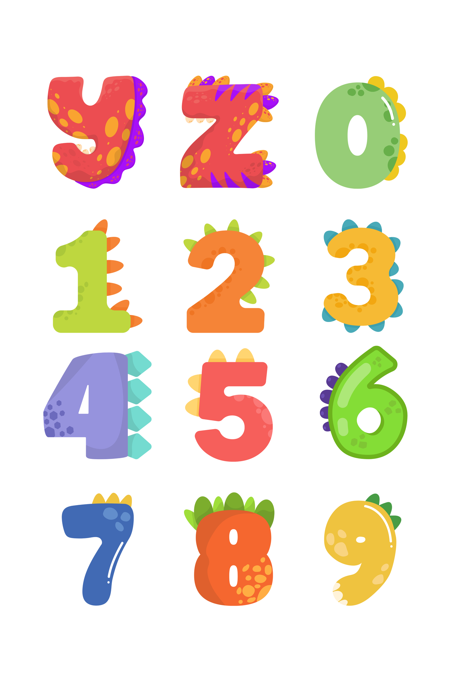 Dinosaur Letters & Numbers Pj's