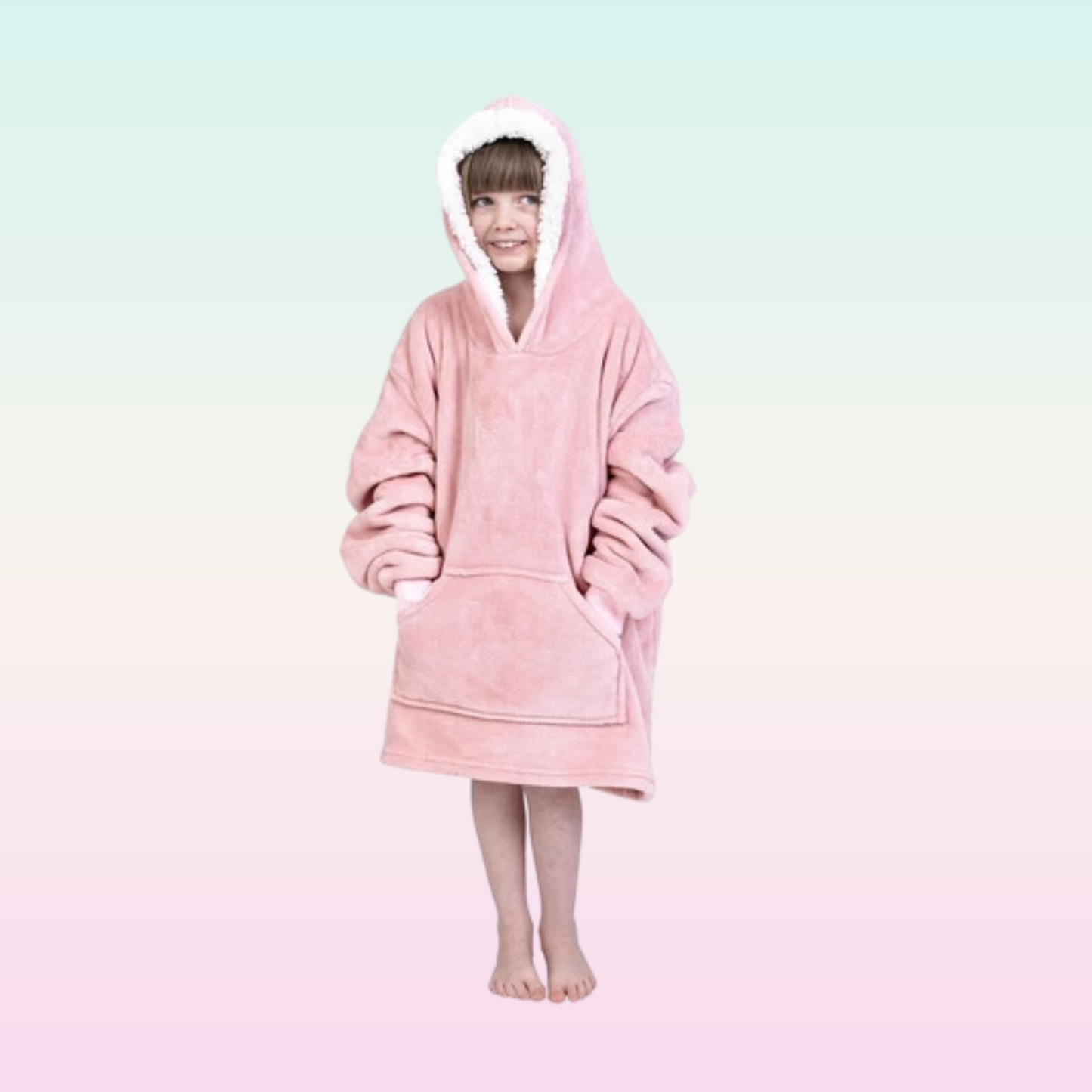 Kids - Oversized Fleece Hoodie (Long)