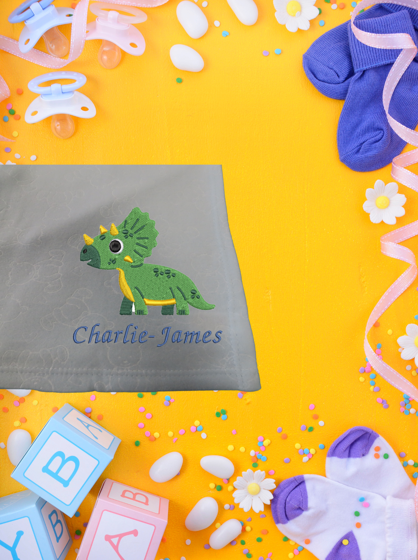 Baby Personalised Fleece Blanket