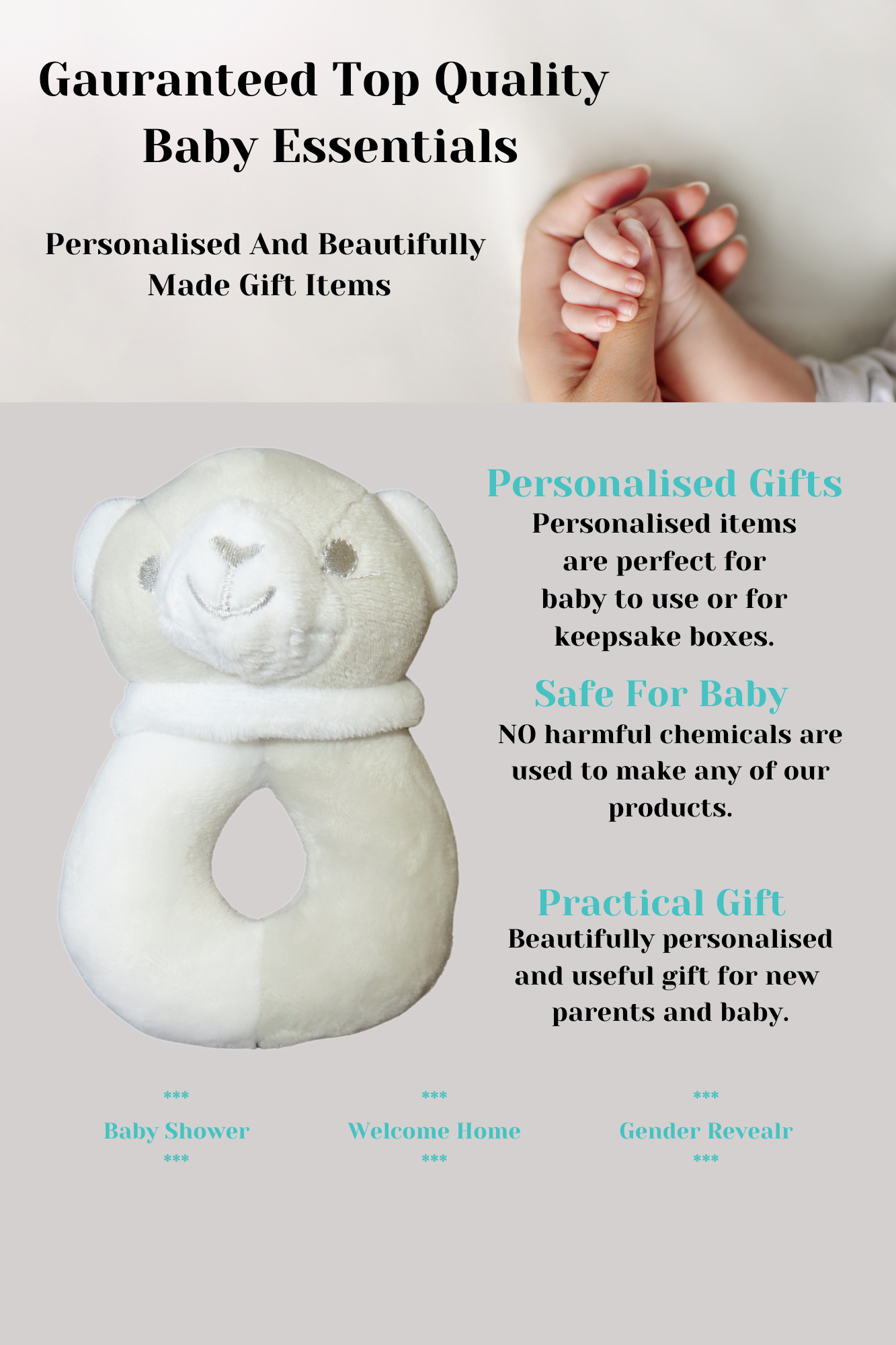 Baby Bear Rattle