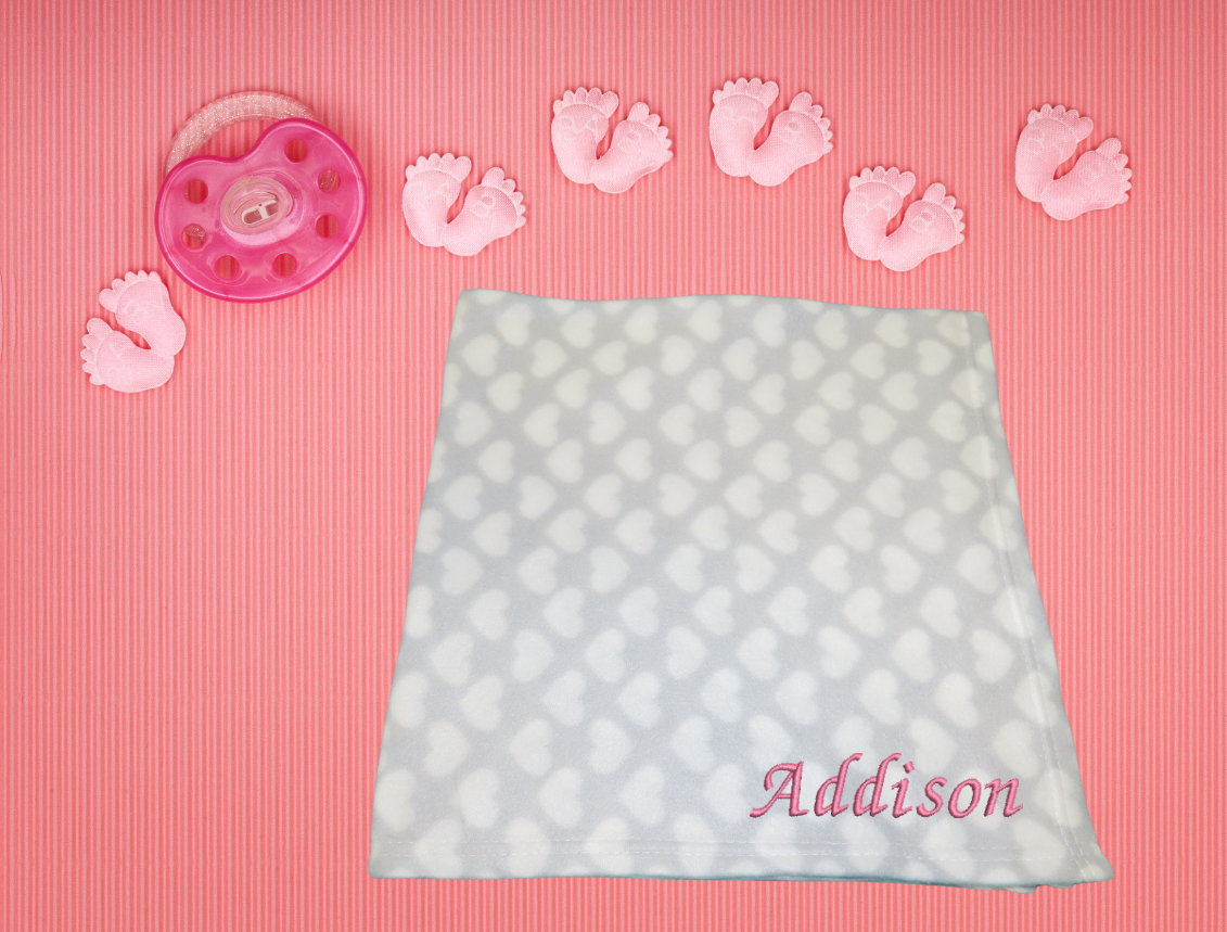 Baby Personalised Fleece Blanket