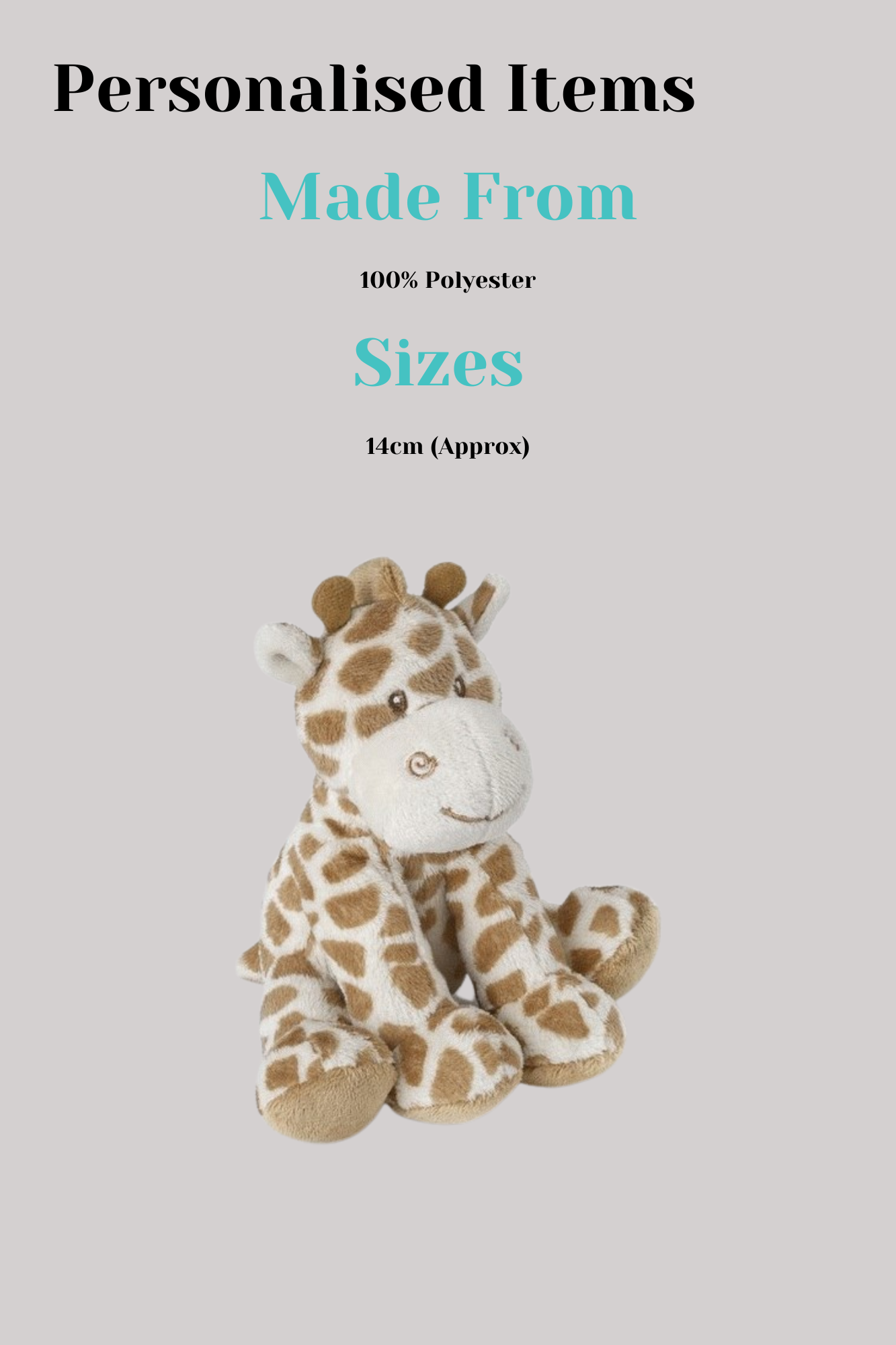 Giles Giraffe Rattle Teddy