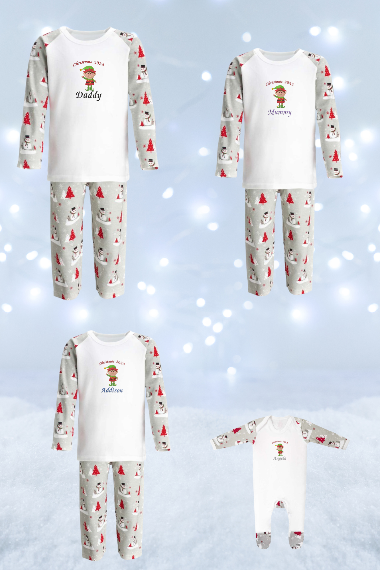 Childrens xmas pajamas hot sale