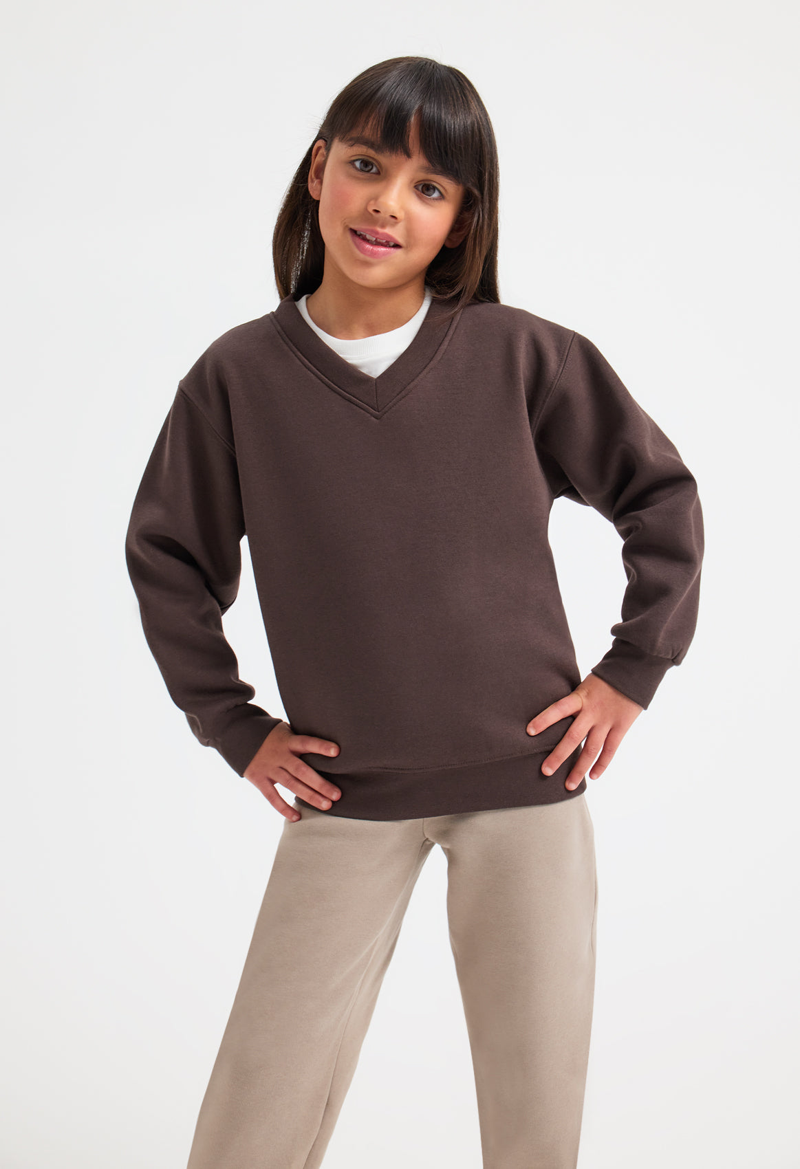 Childrens V Neck Sweater