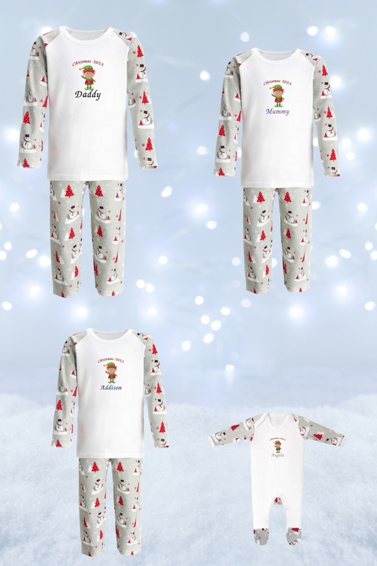 Childrens Christmas Pajamas - Elf