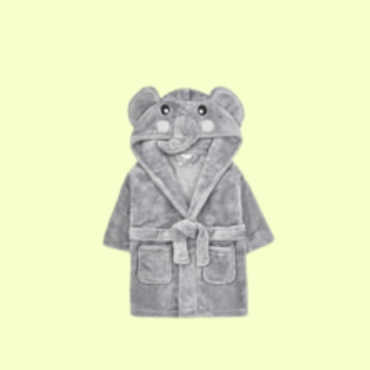 Eugene Elephant Hooded Robe