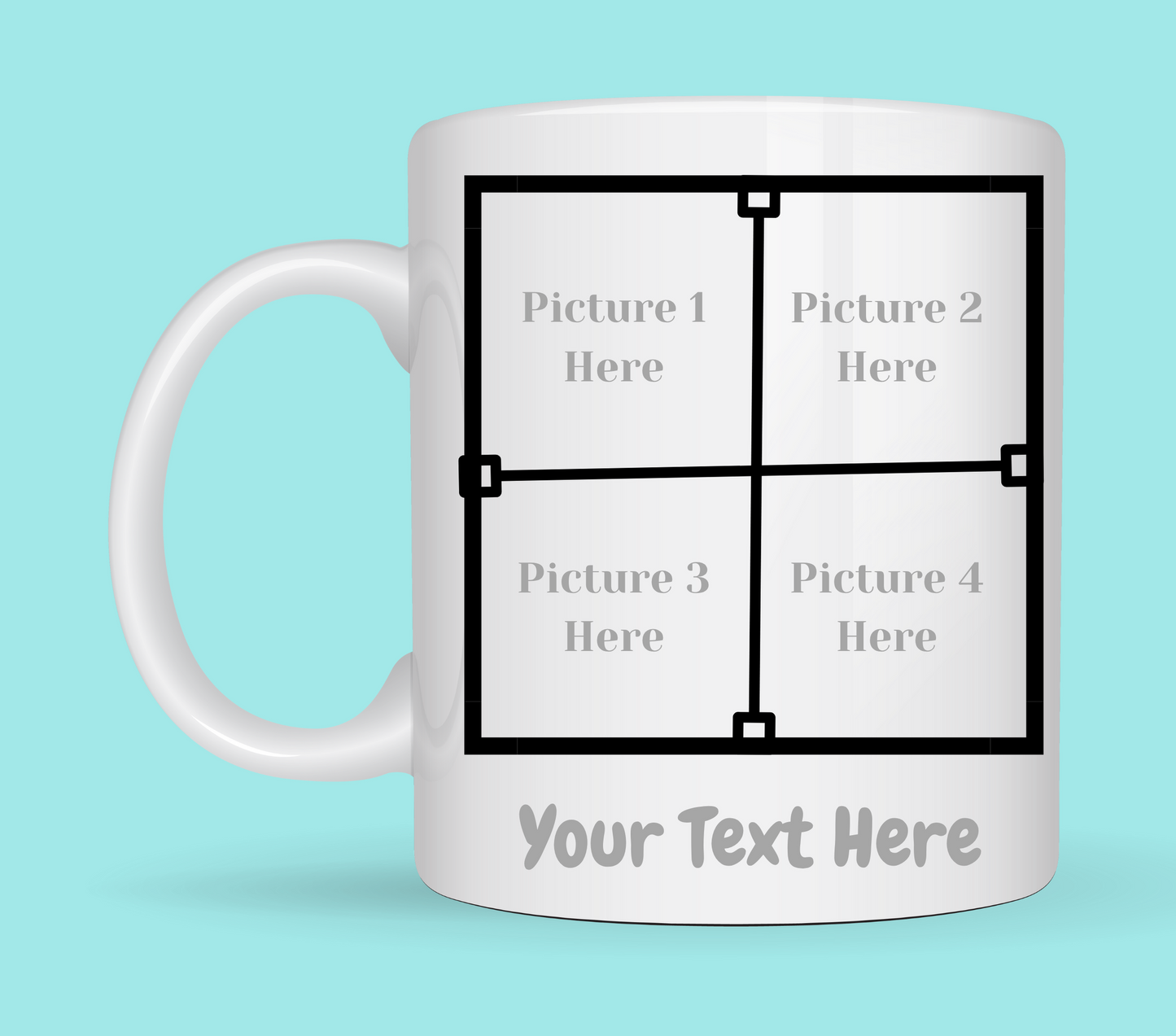 Custom four photo cup From Kiki Boutique