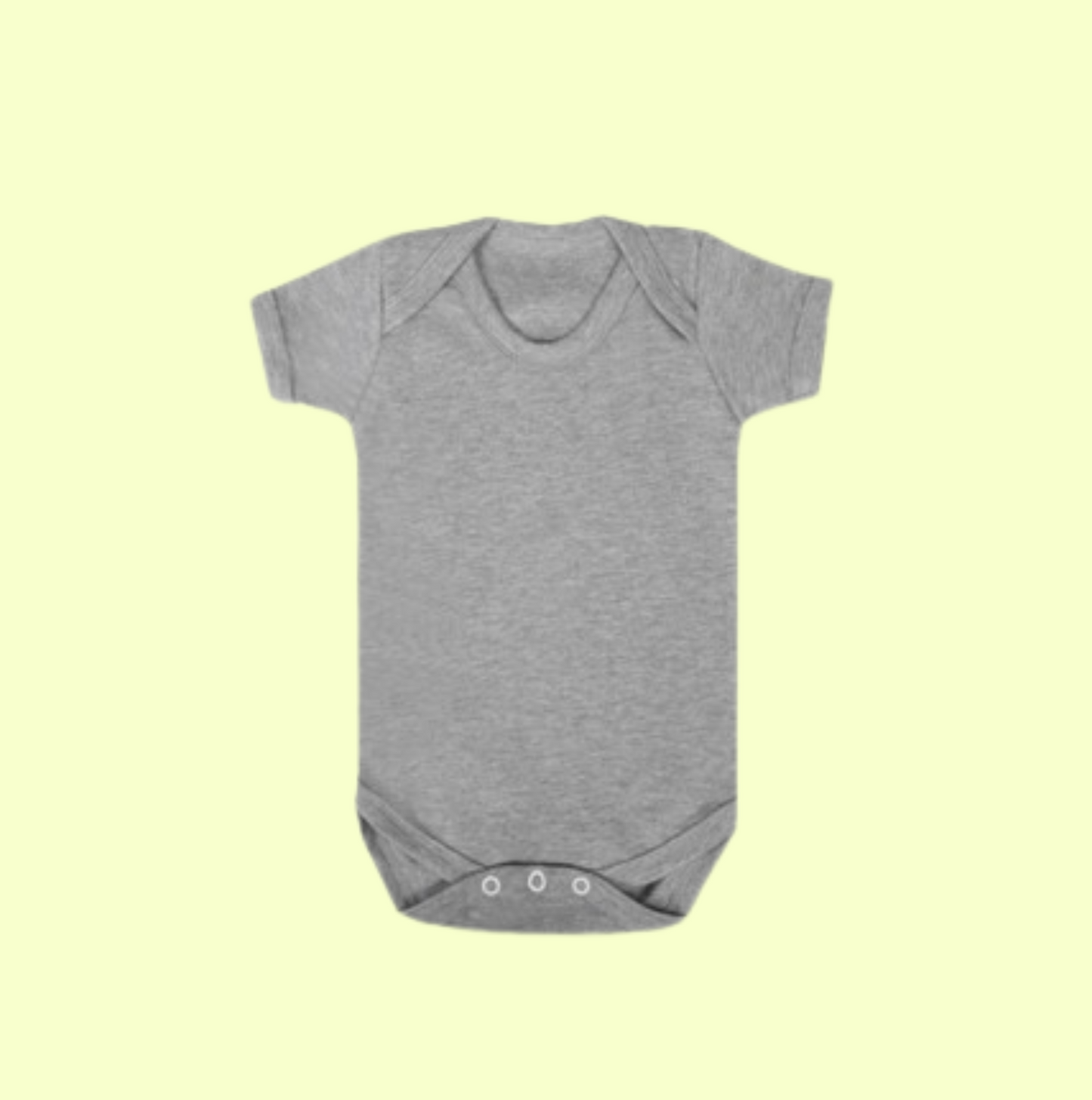 Grey Short Sleeve Baby Vest