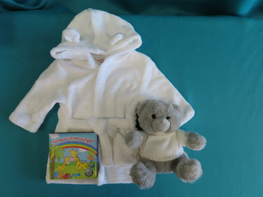 *Baby Hooded Robe Teddy and Bath Book*