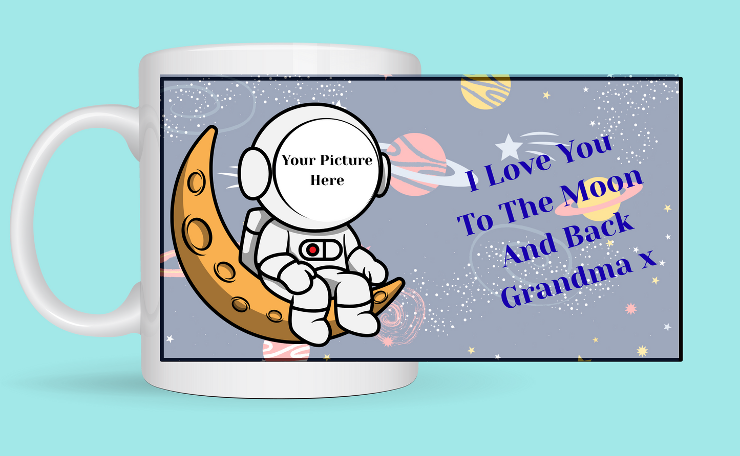 Personalised Grandma Moon And Back Cup From Kiki Boutique