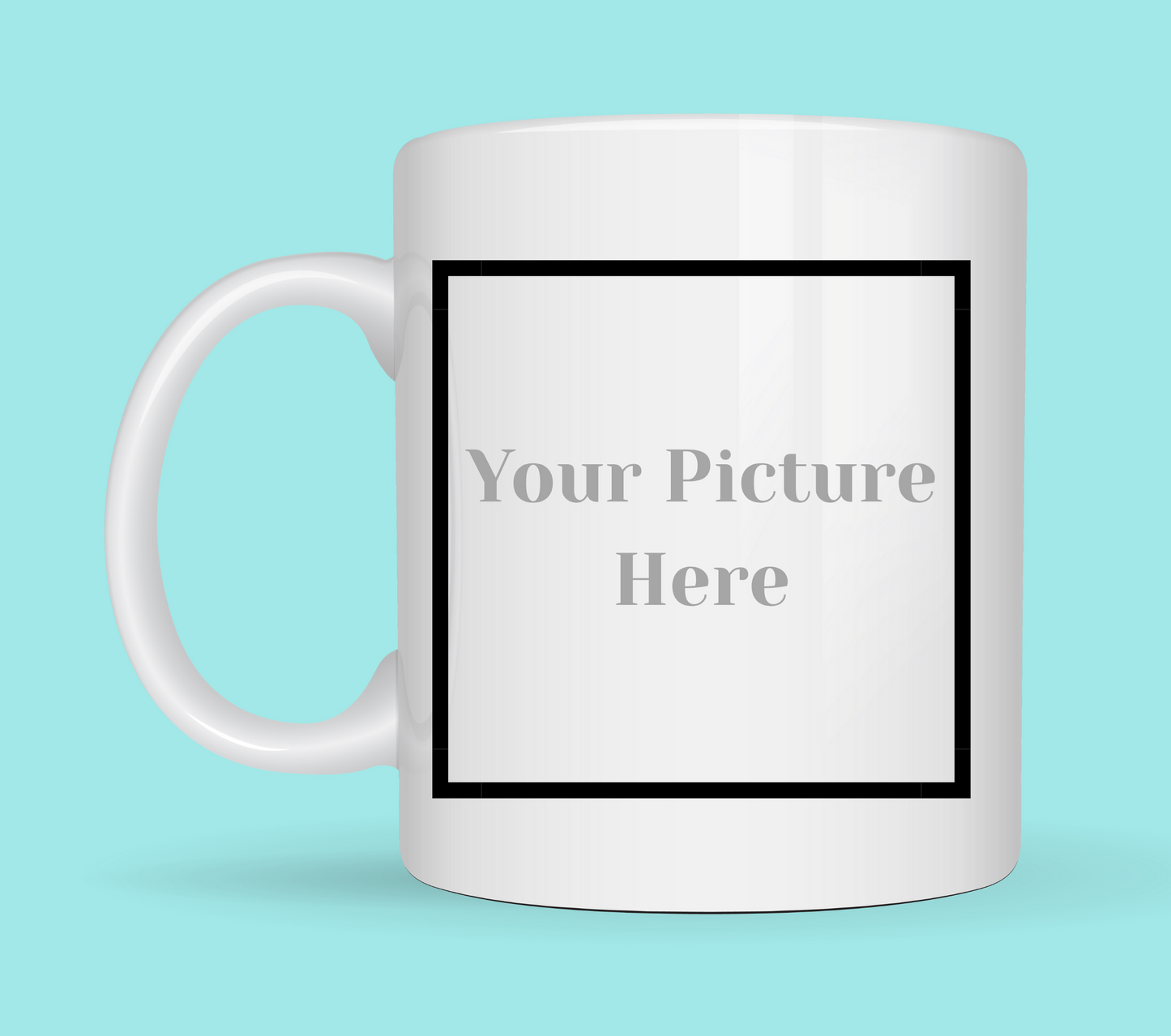 Custom square side photo cup From Kiki Boutique
