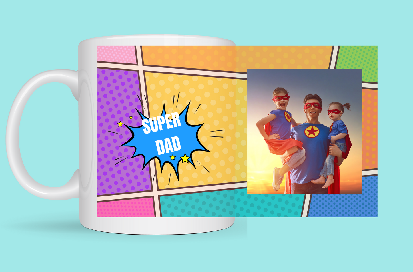 Personalised  Super Dad Cup From Kiki Boutique