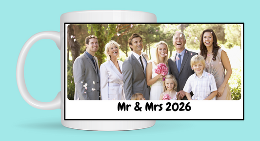 Wedding wrap-around photo cup From Kiki Boutique