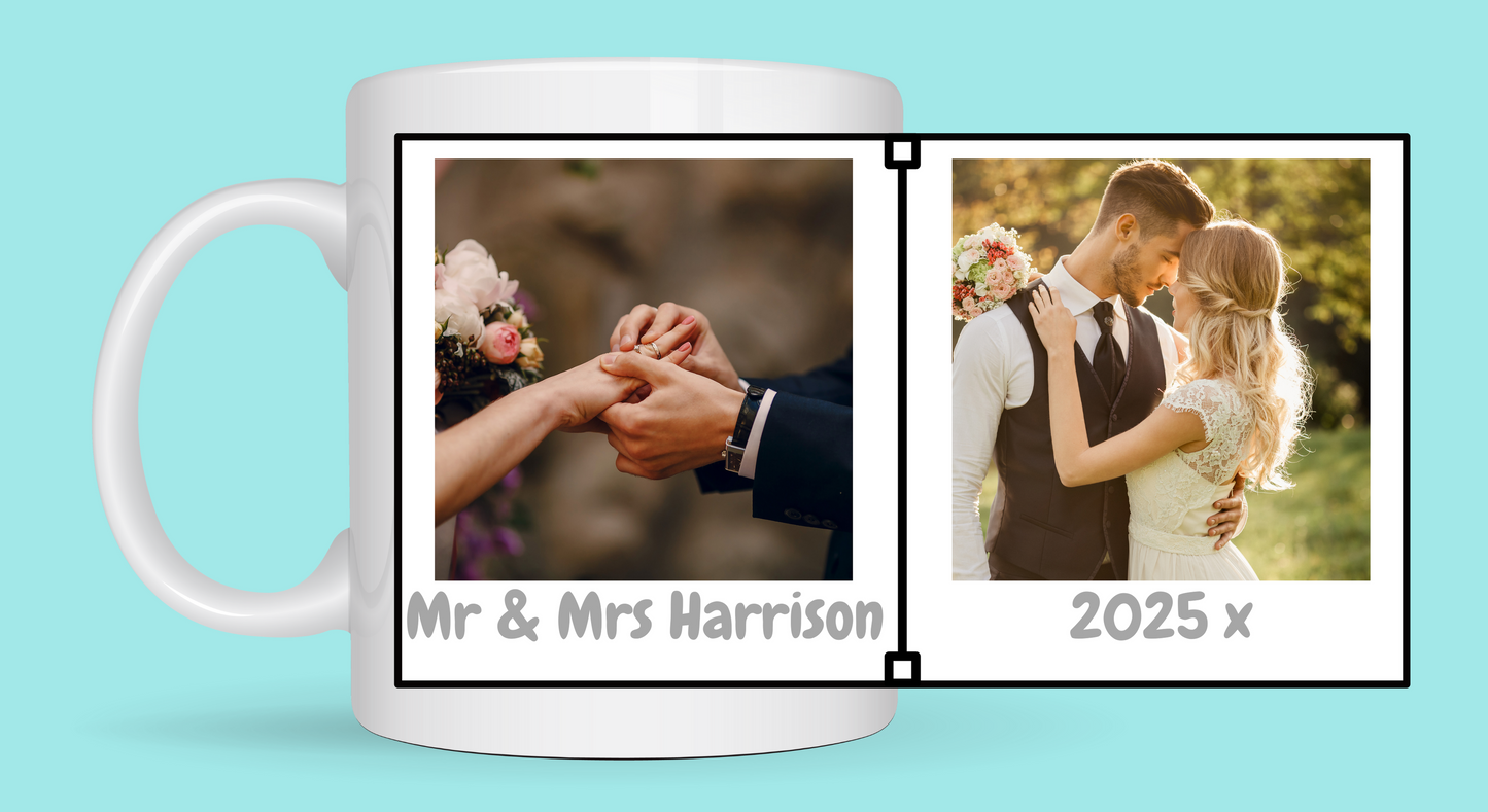 Custom Wedding two photo cup From Kiki Boutique