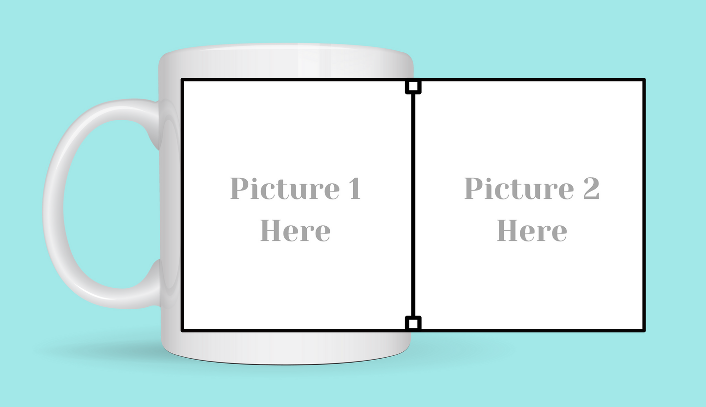 Custom Engagement two photo cup From Kiki Boutique