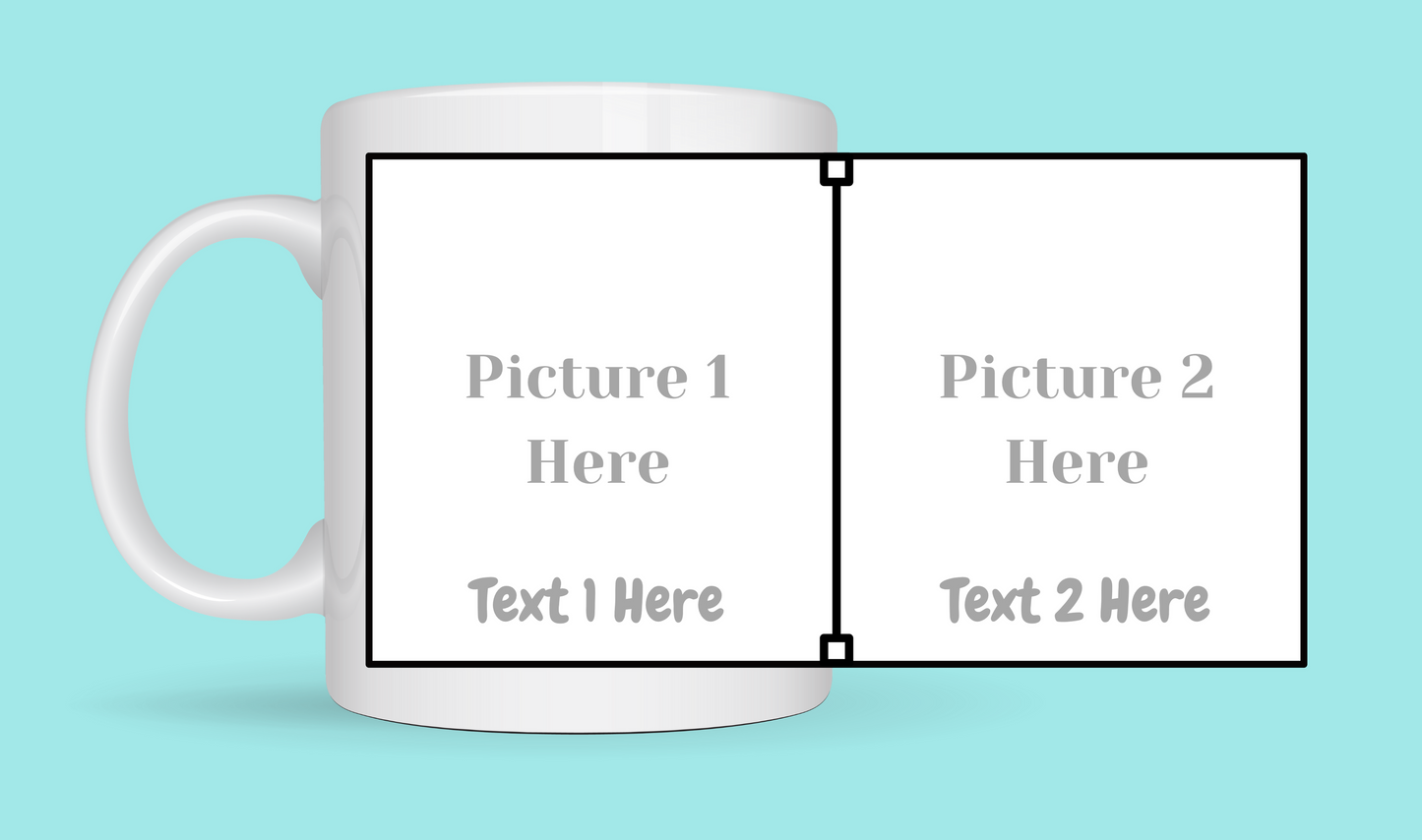 Custom Engagement two photo cup From Kiki Boutique